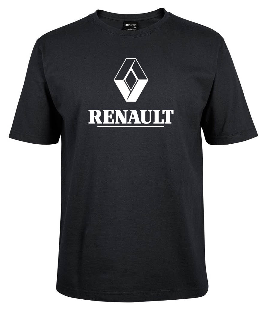 Renault Shirt by Corsa Clothing featuring a bold white Renault logo and "RENAULT" in capital letters across the chest.